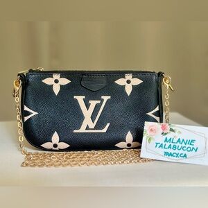 SOLD Louis Vuitton Small Pochette MPA Mono Giant Empreinte Bicolor Black/Cream